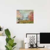 Poster Claude Monet | Boat Studio on the Seine (Bureau à domicile)