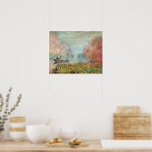 Poster Claude Monet | Boat Studio on the Seine (Cuisine)