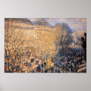 Poster Claude Monet - Boulevard des Capucines à Paris