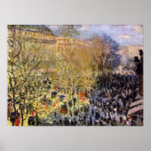 Poster Claude Monet - Boulevard des Capucines à Paris (Devant)