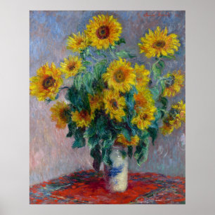 Poster Claude Monet Bouquet de tournesols