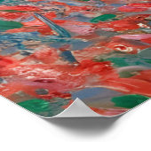 Poster Claude Monet, Bulbfield et Windmill à proximité de (Coin)