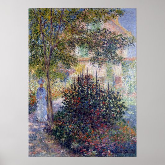 Poster Claude Monet Camille dans le jardin d'Argenteuil (Devant)