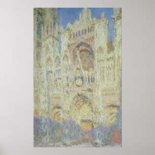Poster Claude Monet Cathédrale de Rouen au coucher du s