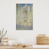 Poster Claude Monet | Cathédrale de Rouen au coucher du s (Cuisine)