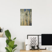 Poster Claude Monet | Cathédrale de Rouen en plein soleil (Bureau à domicile)