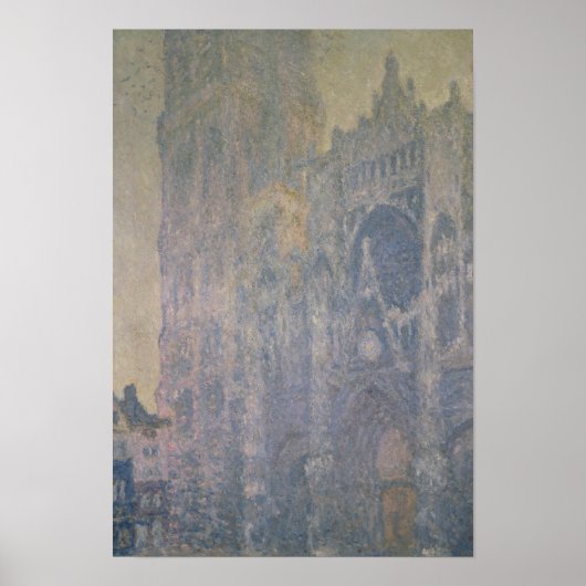 Poster Claude Monet | Cathédrale de Rouen, Harmonie en bl (Devant)