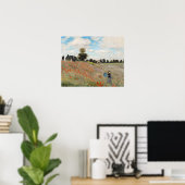Poster Claude Monet - Champ de pavot (Bureau à domicile)
