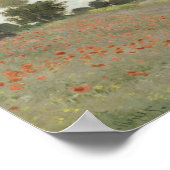 Poster Claude Monet - Champ de pavot (Coin)