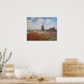 Poster Claude Monet - Champ de Tulipes en Hollande (Cuisine)