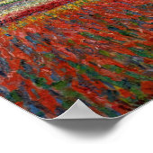 Poster Claude Monet - Champ de Tulipes en Hollande (Coin)