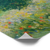 Poster Claude Monet - Champs de pavot près d'Argenteuil ( (Coin)