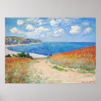 Claude Monet - Chemin dans les champs de blé à Pou