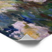 Poster Claude Monet - Clématite Blanche (Coin)