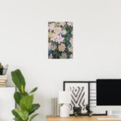 Poster Claude Monet - Clématite Blanche (Bureau à domicile)
