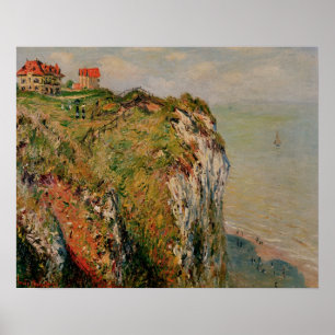 Poster Claude Monet Cliff à Dieppe, 1882