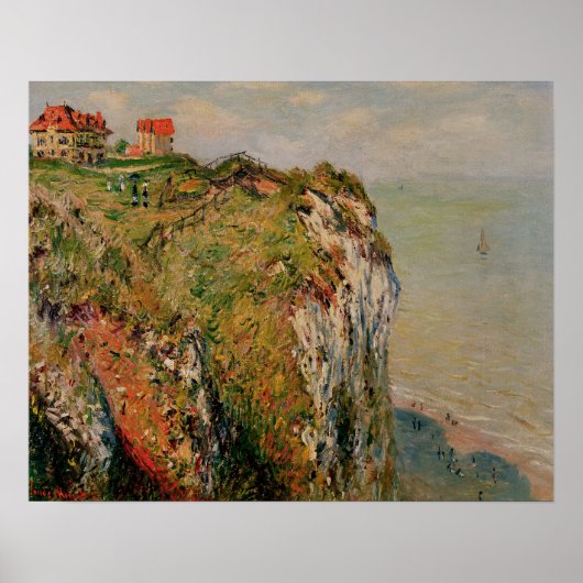 Poster Claude Monet | Cliff à Dieppe, 1882 (Devant)