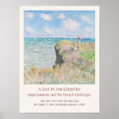 Poster Claude Monet Cliff Walk à l'exposition d'art Pourv (Devant)
