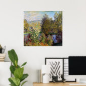 Poster Claude Monet - Coin du jardin à Montgeron (Bureau à domicile)