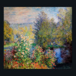 Poster Claude Monet - Coin du jardin à Montgeron<br><div class="desc">Coin du jardin à Montgeron / Coin de jardin a Montgeron - Claude Monet,  Huile sur toile,  1876</div>