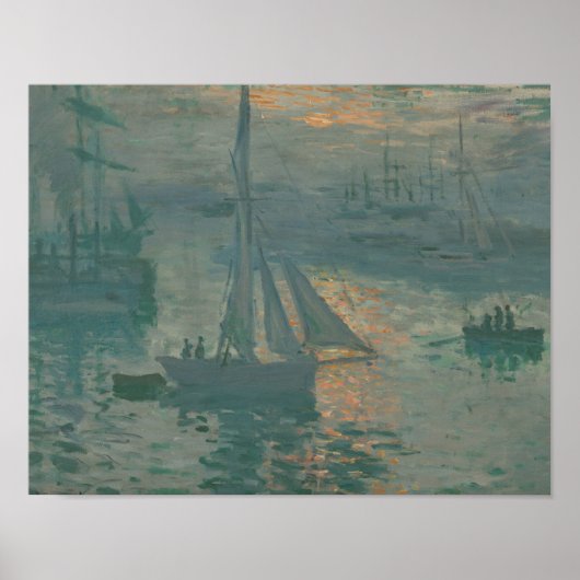 Poster Claude Monet - Coucher de soleil (marin) (Devant)
