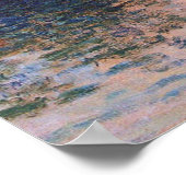 Poster Claude Monet - Coucher De Soleil Sur La Seine (Coin)