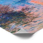 Poster Claude Monet - Coucher De Soleil Sur La Seine (Coin)