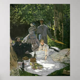 Poster Claude Monet   Dejeuner sur l'Herbe, Chailly
