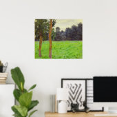 Poster Claude Monet | Deux Arbres dans la Prairie (Bureau à domicile)