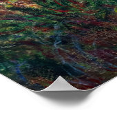 Poster Claude Monet - Eau Lily étang, Harmonie rose (Coin)