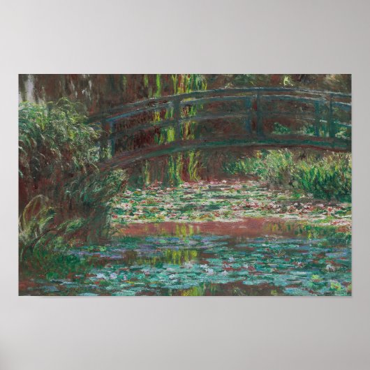 Poster Claude Monet - Eau Lily Pond (Devant)