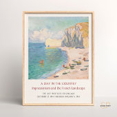 Poster Claude Monet Étretat Etretat Beach Art Exposition