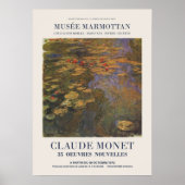 Poster Claude Monet Exposition publicitaire d'une exposit (Devant)