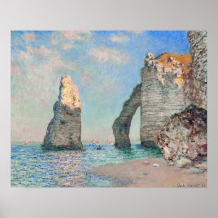 Poster Claude Monet - Falaises à Etretat