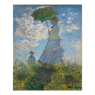 Poster Claude Monet Femme avec chat, c.1875