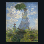 Poster Claude Monet Femme Avec Parasol<br><div class="desc">Claude Monet Woman With A Parasol / Madame Monet And Her Son Fils (1875) Claude Monet est un fondateur de la peinture impressionniste française. La belle scène paysagère de Monet dépeint Camille, en robe blanche, avec un casquette voilé, transportant un parasol. Le fils de Monet � se tient debout dans...</div>
