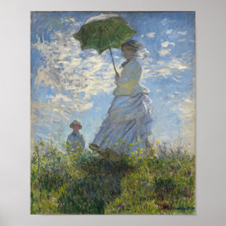 Poster Claude Monet Femme Avec Parasol