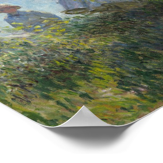 Poster Claude Monet Femme Avec Parasol (Coin)