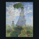 Poster Claude Monet - Femme avec parasol<br><div class="desc">Claude Monet était un artiste impressionniste,  ses oeuvres inspirent encore aujourd'hui les gens. Décorez votre maison ou votre bureau avec cette belle oeuvre d'art ! :)</div>