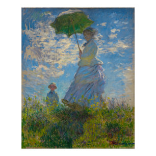 Poster Claude Monet Femme avec un parasol