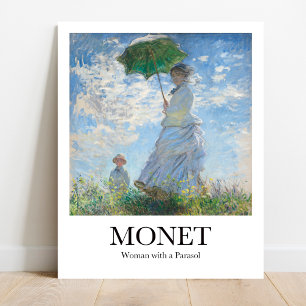 Poster Claude Monet Femme avec un parasol