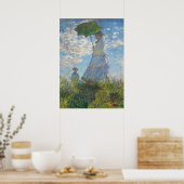 Poster Claude Monet | Femme avec un parasol (Cuisine)