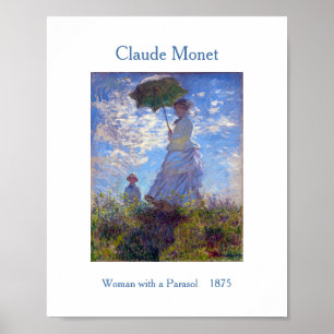 Poster Claude Monet Femme avec un parasol 1875