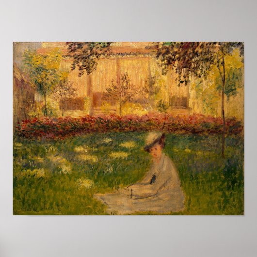 Poster Claude Monet | Femme dans un jardin, 1876 (Devant)