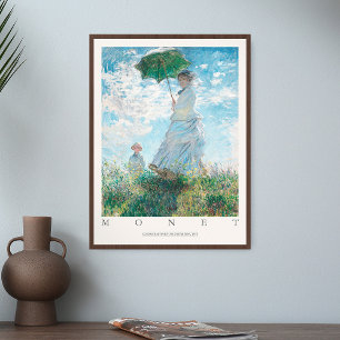 Poster Claude Monet Femme Parasol Madame Son Fils 1875 Ar