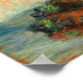 Poster Claude Monet - Fleurs d'artichauts de Jérusalem (Coin)