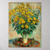 Poster Claude Monet - Fleurs d'artichauts de Jérusalem (Devant)
