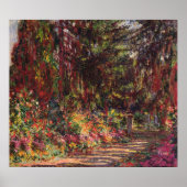 Poster Claude Monet | Garden Path at Giverny (Devant)