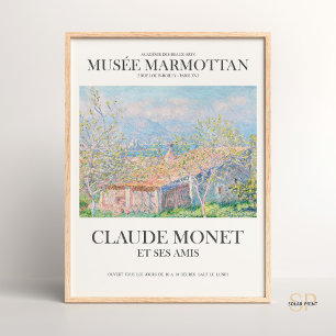 Poster Claude Monet Gardener's House at Antibes Art Print