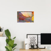 Poster Claude Monet Haystacks (Bureau à domicile)